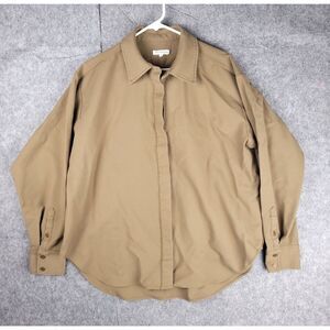 Good American Shirt Jacket Shacket Womens Size 3 Oversized fit Button‎ Up